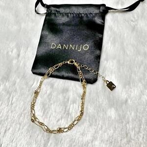 NEW Dannijo Limited Edition Double Gold Ankle Bracelet OS